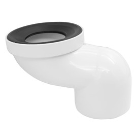 Hsthe Sea 100mm PVC Toilet Offset Misaligned Toilet Bowl Connector Smooth Floor Pipe