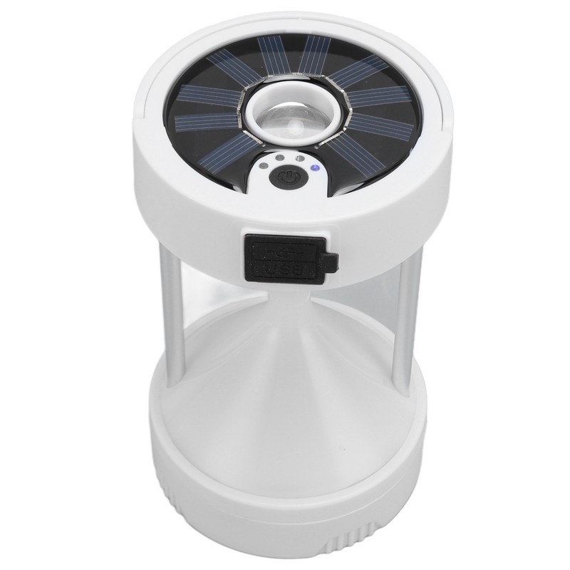LED Camping Lantern USB Rechargeable Hourglass Solar Powered Camping Light