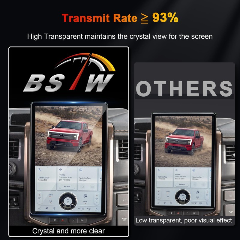 BSTW 2024 F150 Lightning Screen Protector for 2022-2024 Ford F-150