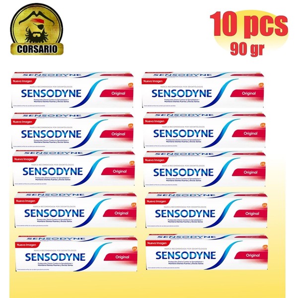 Sensodyne Original Toothpaste for Sensitive Teeth 90 g-PACK X 10
