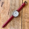 diloy Sporty Watch Strap Made of Smooth Cowhide Leather with