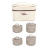 Adult Lunch Box, Portable Insulated Lunch Containers Set, Stackable Stainless
