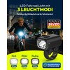 VICTGOAL Lampada anteriore per bicicletta omologata StVZO, 50 Lux LED