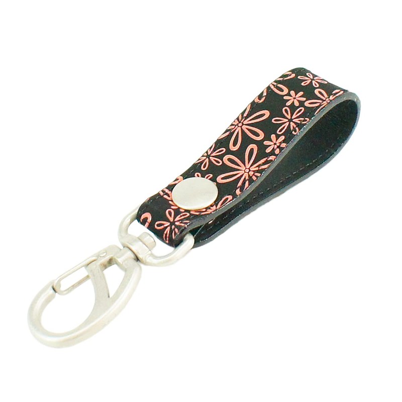 Indenya 4701-51-160 Belt Strap, Key Holder, B, Deer Leather, Black