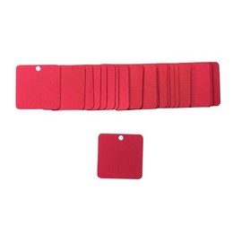 Brady 87640 Stock Blank Aluminum Valve Tags, Aluminum, 2" W x 2" H 2" W x 2" H