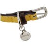 DO & G Leather Collection Dog Collar, X-Small, Yellow