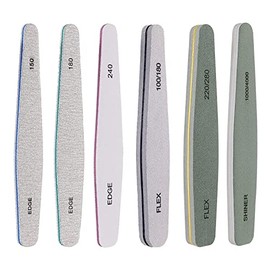 Limas de Bloque de Uñas Lavables, 6 Piezas Doble Cara Lima de Uñas Profesional para el Cuidado Del Arte de Uñas