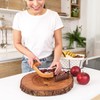 TYOARO Wooden Bread Bow Knife, Cherry (16") - Serrated Sourdough