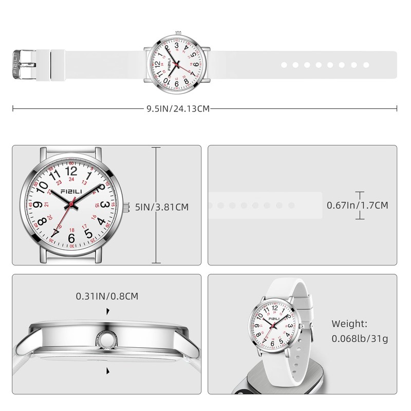 OXFANITE Nurse Watch for Medical Professionals Students Doctors Women Men