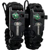 133 SUPPLY 2 PK Survival Paracord Bracelet Compass Hiking Whistle