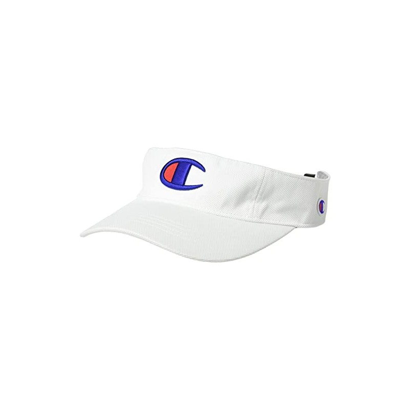 Champion C3-XG704C Big Logo Men's Sun Visor, Men's Golf, white