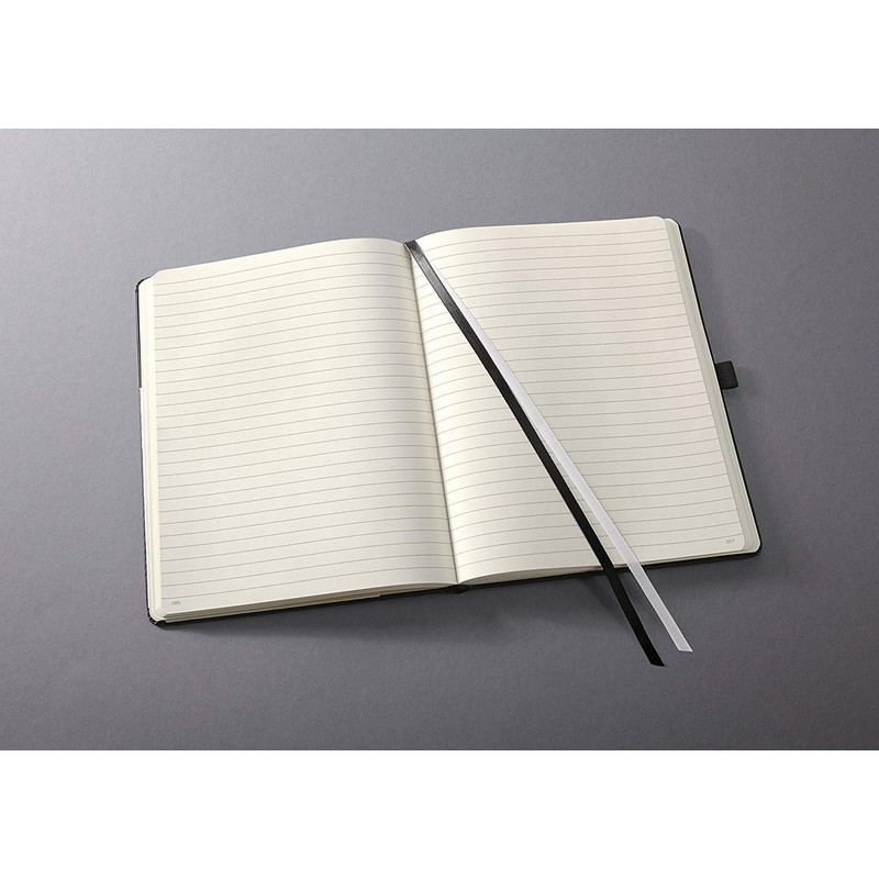 Sigel CONCEPTUM A4 Lined Hardcover Notebook - Black