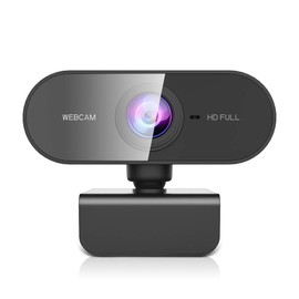 ZZCP Webcam con Microfono para PC,Camara Web para PC HD 1080P,Camara para Laptop Plug＆Play,Web CAM Win/Mac/Linux,Cámara para Computadora,para Videollamadas/Conferencias/Zoom/Skype/Facetime-Negro