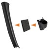 GlowShift Universal Fitment Black Single Pillar Gauge Pod Holder -