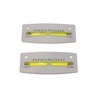 2-Pack Bubble Graduated Scale Levels Trailer Leveler Large (White)