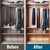 NiHome 2-Pack Double-Layer Rotating Belt Hangers for Closet, 2-Tier Rotatable