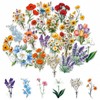 Amlif 120PCS Flower Stickers for Scrapbooking, Floral Scrapbook Stickers