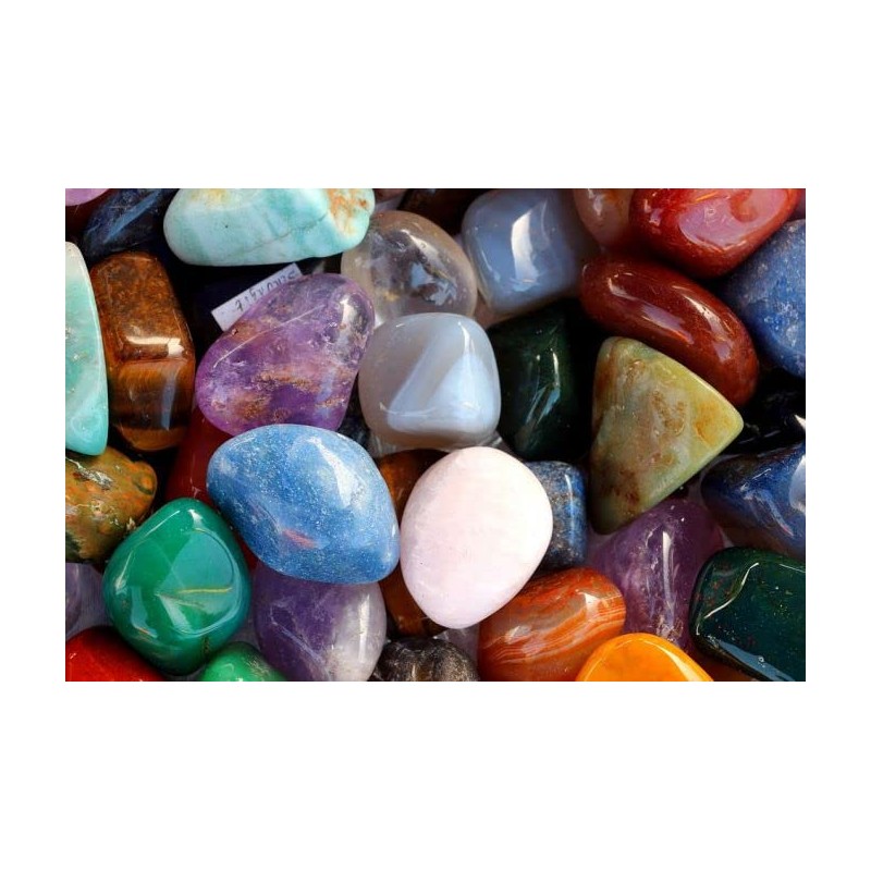 CRIGEMA - 3 pieces of tumbled stones cut for healing