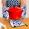 Sorority Paraphernalia Zeta Oven Mitts - 3-Piece Kitchen Accessory Set,