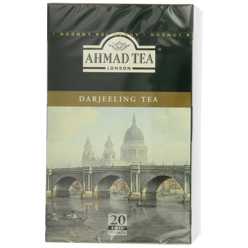 Ahmad Tea Black Tea, Darjeeling Teabags - Caffeinated and Sugar-Free,