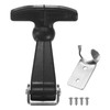 M METERXITY 1-Pack Elastic Stainless Steel Rubber Hood Catch, 2.6"Flexible