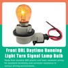 Memiuyelay 2Pcs DRL Daytime Running Light Turn Signal Lamp Bulb