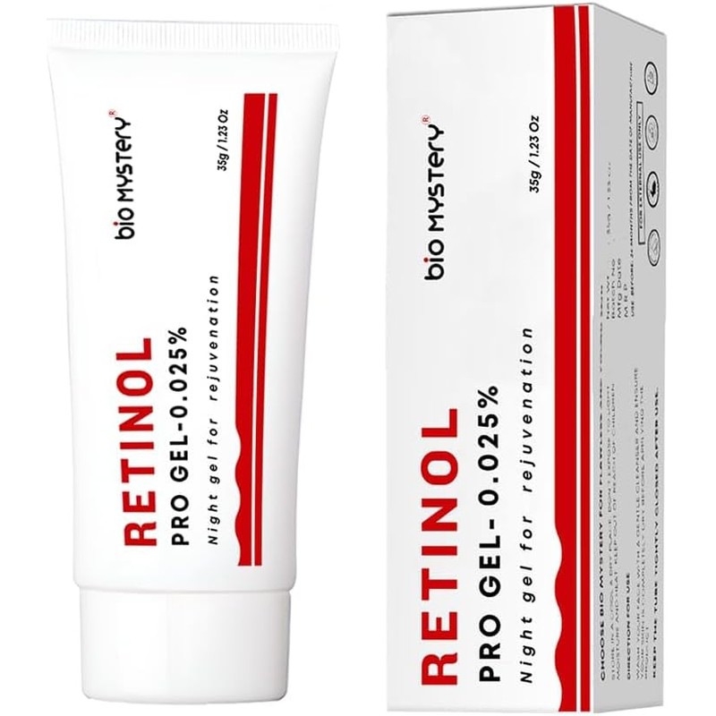 Gel de retinol con vitamina A al 0,025 que repara