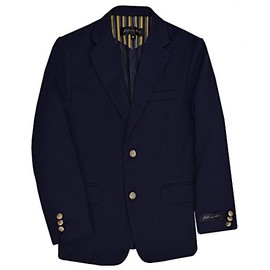 Johnnie Lene Dress Up Boys' Navy Blazer Jacket #JL30 (3T, Lt. Navy)