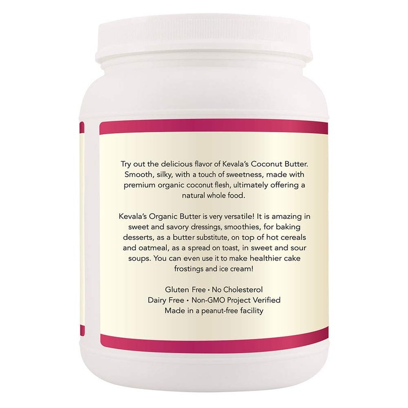 Kevala Organic Coconut Butter – 3.5 lb – 56 oz