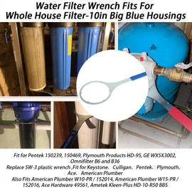 XYgdhqpt Heavy Duty Metal Water Filter Wrench fits for whole house filter-10in Big Blue Housings(5.93 inch Inside Diameter)