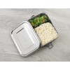 Rosenstein & Söhne Lunch Boxes with Compartments: Stainless Steel Lunch
