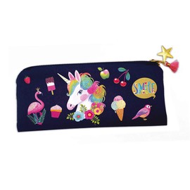 Janod - Pencil case to decorate and personalise - Les Ateliers Déco - Set for creative leisure activities for children - Fine motor skills and concentration - From 7 years, J07917, Medium