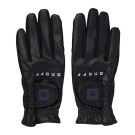 Onoff OG7225 Golf Onoff Women's Gloves, 8.7 inches (22 cm), Both Hands, OG7325-02 BLK22, Black