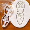 Set of 2 Cookie Cutters (Trifold Goddess & Spiral Goddess)