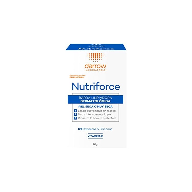Darrow Nutriforce, Jabón en Barra, Piel Seca, 70g