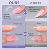 BTArtbox Extra Short Almond Nail Tips - XCOATTIPS Pink Press