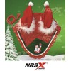 Christmas Santa Claus Horse Ear Bonnet Net Hat Hood Mask
