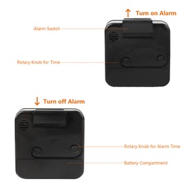 JOPHEK Mini Alarm Clock, Analogue Travel Alarm Clock with Snooze Function and Light, Portable Quartz Alarm Clock for Bedroom, Office, Travel