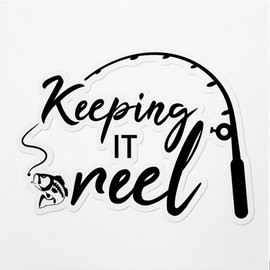 Decal Stickers of Reel Premium Indoor (No Waterproof) Vinyl Decal Stickers for Laptop Phone Accessory Helmet Car Window Mug Tuber Cup Door Wall Decoration - USCVER30d8420BL0124