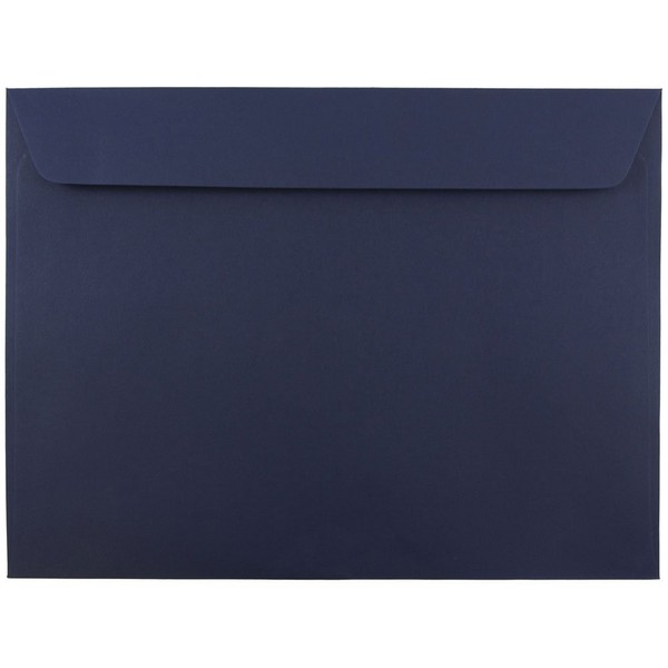 JAM Paper 9 x 12 Booklet Premium Envelopes - Navy