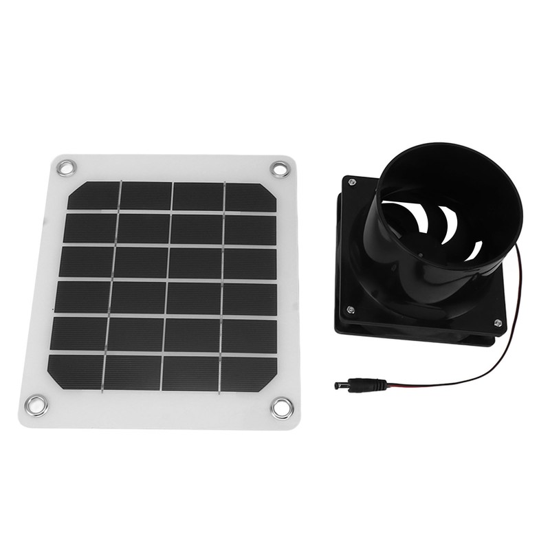 20W Solar Panel Exhaust Fan Kit with Protective Net 6
