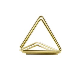 Triangular Acrylic Wedding Table Number Holder - Elegant Name Card Stand for Anniversary Party, Centerpiece Display with Photo Clip, Durable Place Setting Card Frame for Reception Decor (Gold, 5 M)