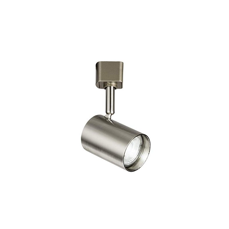 GU10 Directional Track Cylindrical Spotlight in Brushed Chrome