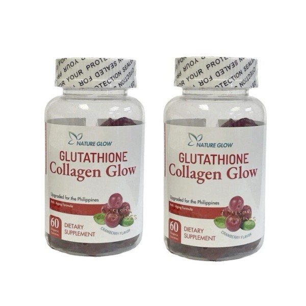 Nature Glow 2 Bottles Nature Glow Glutathione Collagen Glow Gummies
