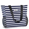 HOMESPON Large Waterproof Beach Tote Bag with Zip and Pockets