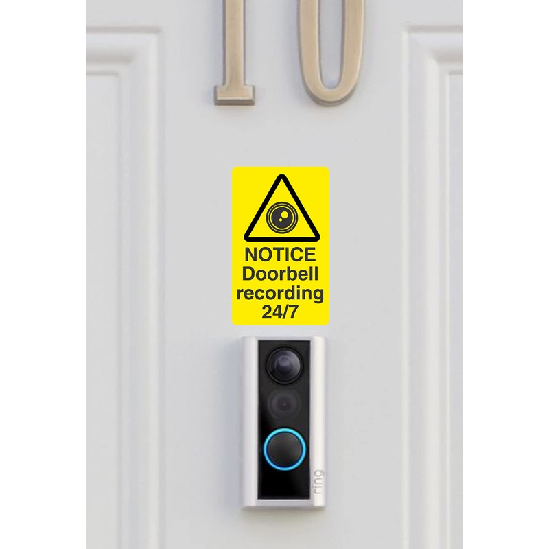 Security Smart Video Door Bell/Doorbell Recording Sticker 40mm x 65mm