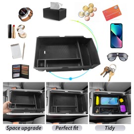 SKTU for 2023 2024 2025 2026 Honda CRV Center Console Organizer 2023-2025 2026 CRV Hybrid Console Tray 2024 2025 2026 CRV Accessories Console Tray Honda CR-V 2025 2026 Accessories with Coin Holder