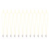 24pcs Stainless Steel Sports Whistles with Lanyard Loud Crisp Sound