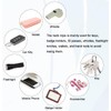 TOP-VIGOR Badge Lanyard with Hook 10 Inch, 2Pcs Braided Wrist