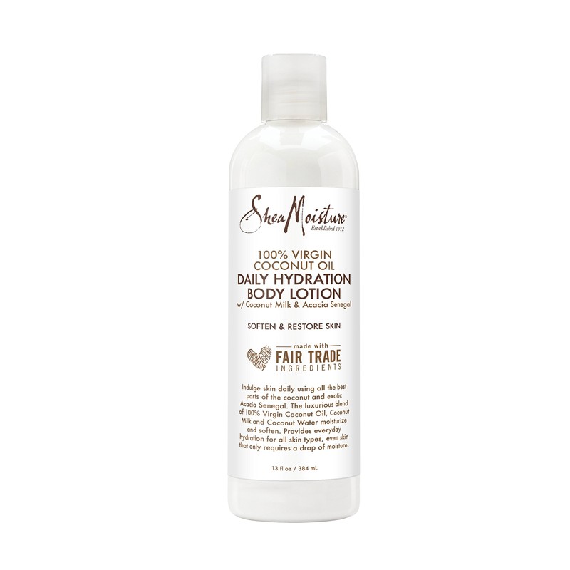 SheaMoisture 100% virgin coconut oil daily hydration body lotion moisturizer,